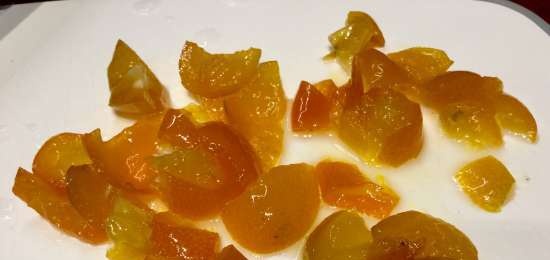 آيس كريم تيرين مع مرزباني و kumquats بالكراميل