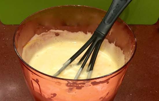 Pastís de carbassa amb nous i crema de mató