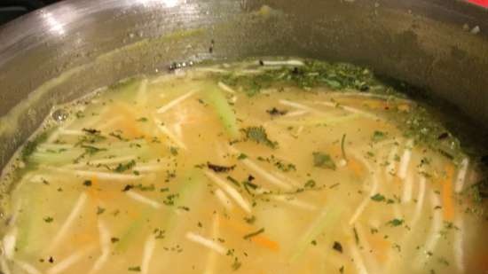 Zuppa di Anguilla Affumicata Rugen (Ruegener Aalsuppe)