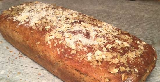 Sourdough na tinapay at mga tortilla na may sisiw, bakwit at buong harina ng butil