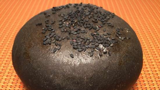 Cuttlefish ink bun para sa black burger