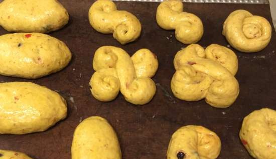 Gefermenteerde gojibessenbroodjes met bosbessen, spelt en volkorenmeel