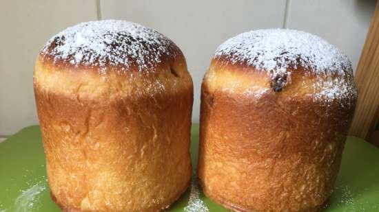 Obra mestra de Kulich al forn i multicooker Marca 502 (classe magistral)