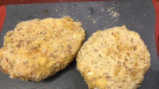 Weense schnitzel met Portobello-paddenstoelen door chef-kok Marcel Biro