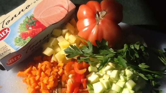 Minestrone al tonno