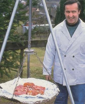 Saar-style meat on a swing (Saarlaendischer Schwenkbraten)