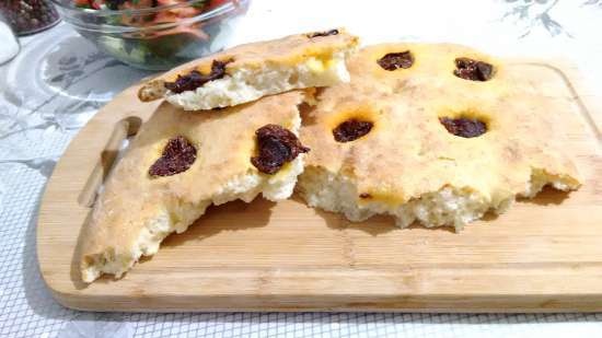 Yeast-free dough on kefir for quick cakes and pizza