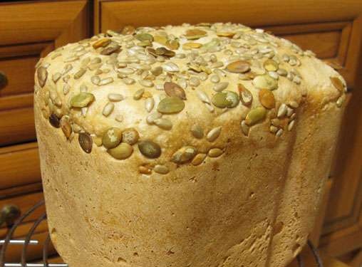 French sourdough bread in a bread maker