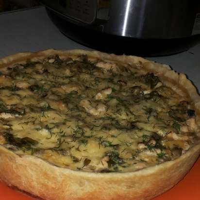 Torta con pollo e funghi (multicooker Mirta MC-2211)