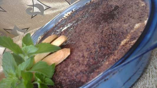 Tiramisu made from simple products