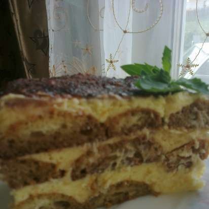 Tiramisu made from simple products