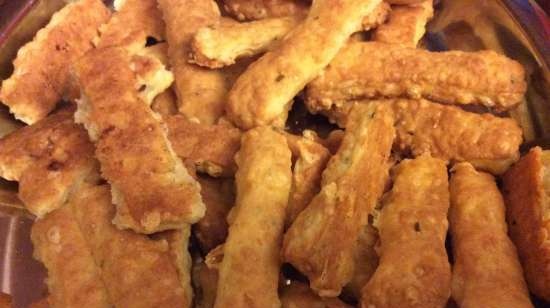 Cheese sticks with cumin