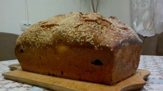 Torta di focaccine primaverili con lievito naturale al forno