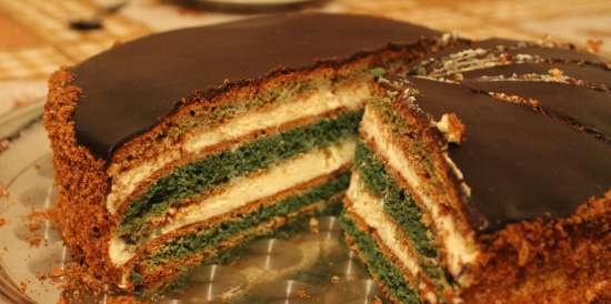 Torta verde con halva