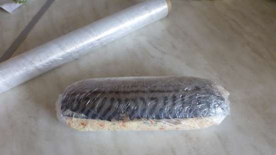 Sgombro ripieno di patè cremoso di caviale