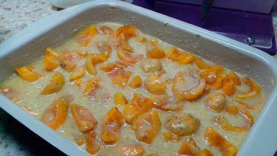 Apricot clafoutis