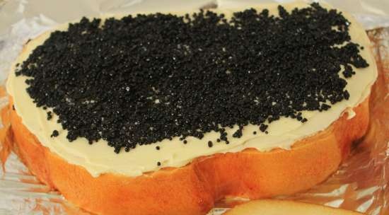 Barili e panini con caviale (torte)