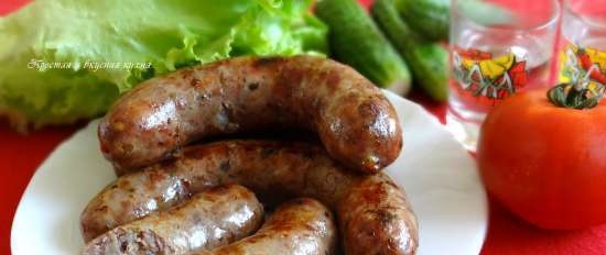 Sausage at home