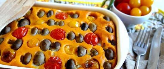 Torta in gelatina con erba cipollina e uova