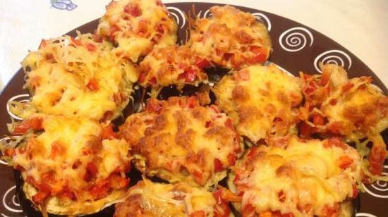 Baked Eggplant with Cheese, Pepper and Tomato (Multicuisine DeLonghi)