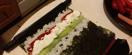 Tempura cuộn và nigiri