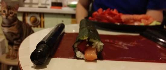 Rotllos de tempura i nigiri