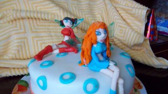 Torta tündérekkel Winx és mások rajzfilm alapján