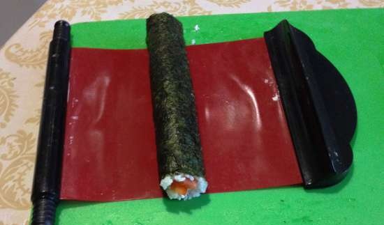 Rollos y sushi nigiri