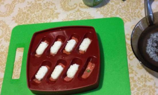 Rollos y sushi nigiri