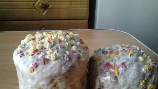 Custardcake op een grote