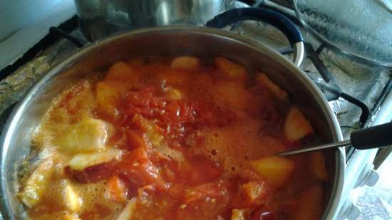 Salsa de manzana y tomate