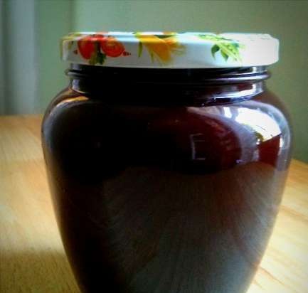 Chocolate plum jam