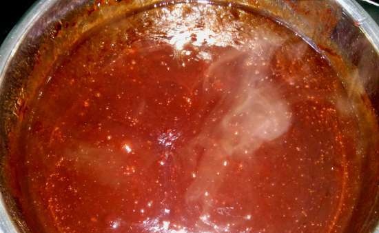 Chocolate plum jam