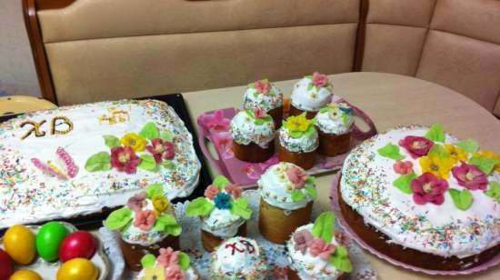 Kulich con Myasoedovskaya en el horno (clase magistral)