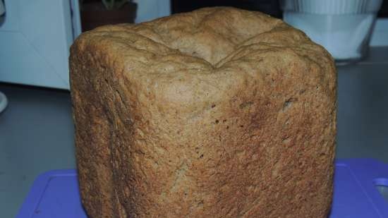 Pane di segale e grano su yogurt (al forno)