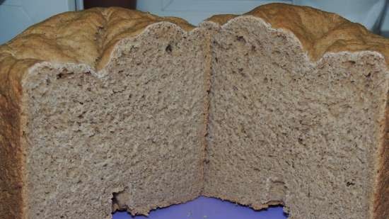 Pane di segale e grano su yogurt (al forno)