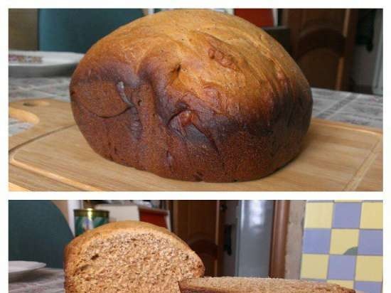 Sweet cinnamon bun (bread maker)