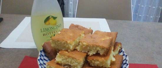 Pastel de piña y limoncello