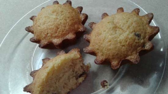 Muffins de miel y arándanos