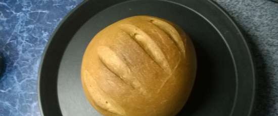 Sour cream bread in the oven