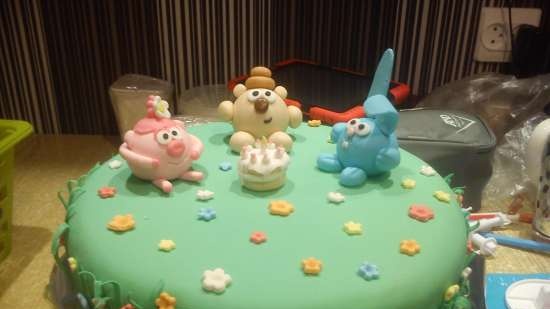 Cakes based on the cartoon Smeshariki