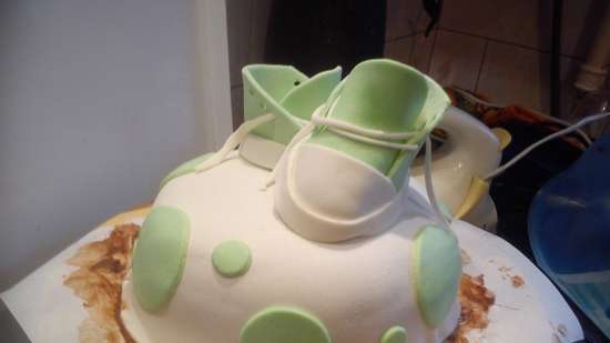 Mga cake na may sapatos