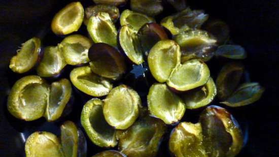 Tomàquets i prunes al forn