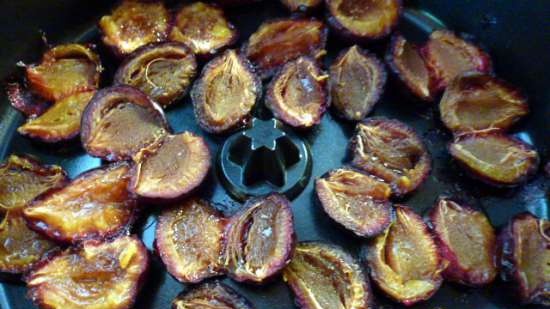 Tomàquets i prunes al forn