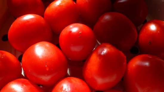 Gebakken tomaten en pruimen