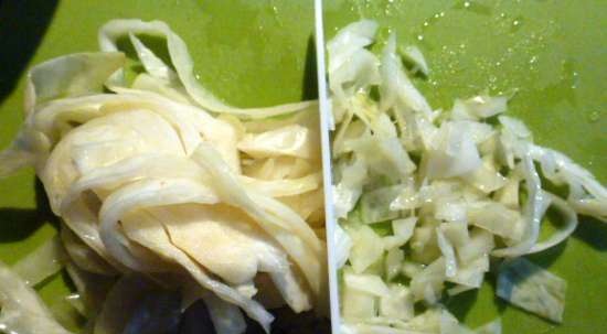 Boiled or salted cabbage