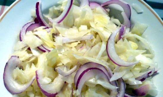 Boiled or salted cabbage