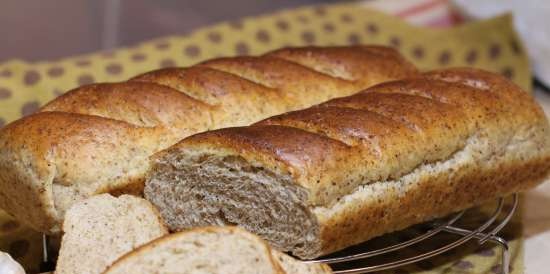 Pane integrale con crusca