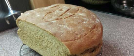 Pane di segale e grano su yogurt (al forno)