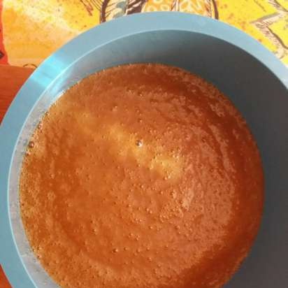 Pastel de pera y caramelo